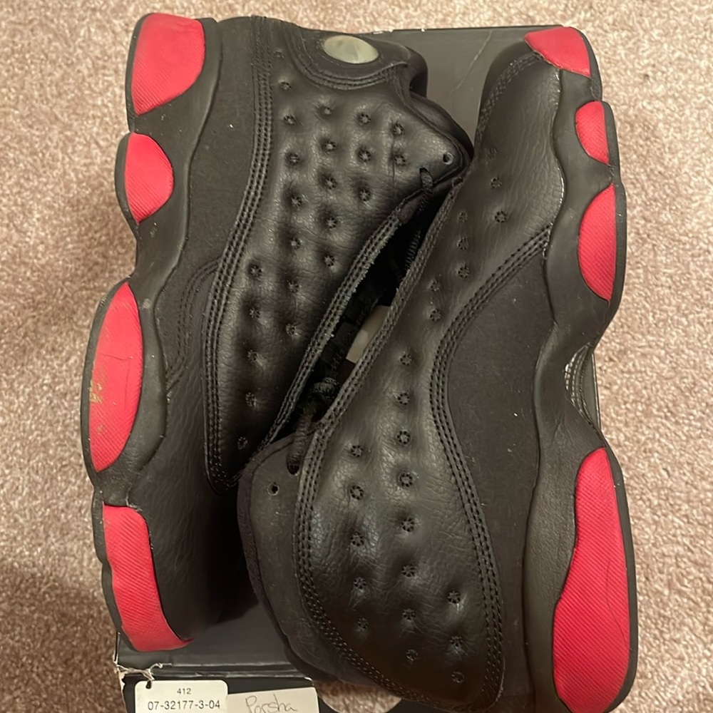 Black and Gym Red Jordan 13s